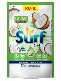 Imagem de Sabão liquido surf cuidado do coco refil sache 900ml