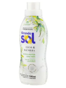 Imagem de Amaciante Concentrado Girando Sol Coco & Baunilha 500Ml