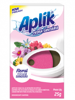 Imagem de Aplik Pedra Sanitária Floral 25g 