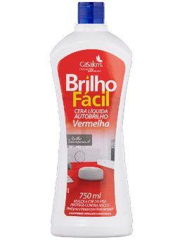 Imagem de Cera Liquida Auto Brilho Vermelha Brilho Facil 750ml