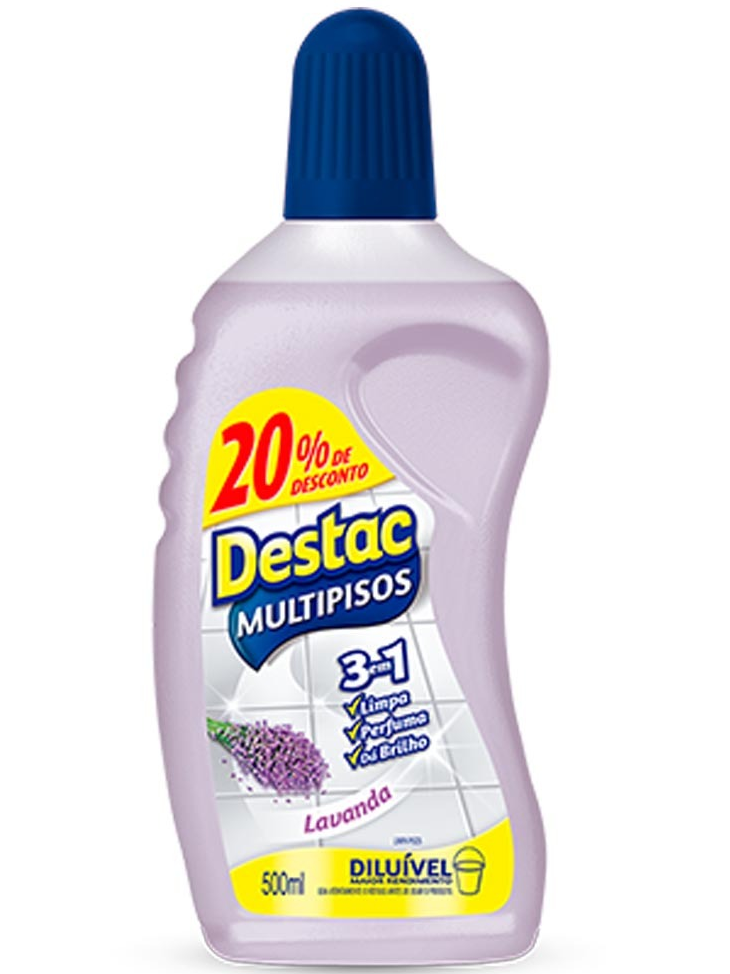 Imagem de Destac Multipisos 3 Em 1 Lavanda 500ml